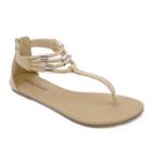 Olivia Miller Adria Women's Sandals, Girl's, Size: 6, Med Beige