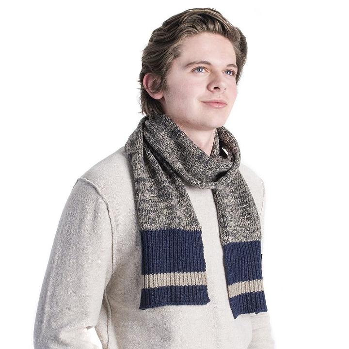 Men's Muk Luks Marled Scarf, Dark Grey