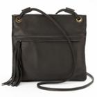 Leather Mini Crossbody Bag, Women's, Black