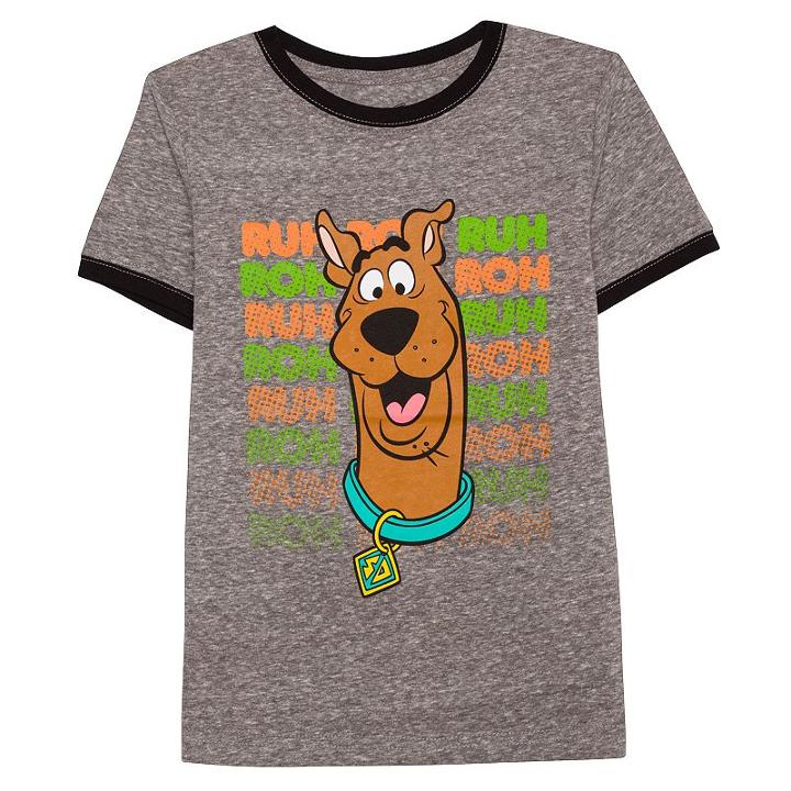 Boys 4-7 Scooby-doo Ruh Roh Graphic Tee, Size: 5/6, Grey