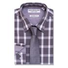 Men's Nick Graham Everywhere Modern-fit Dress Shirt And Tie Boxed Set, Size: S 32-33, Grey