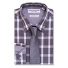 Men's Nick Graham Everywhere Modern-fit Dress Shirt And Tie Boxed Set, Size: S 32-33, Grey
