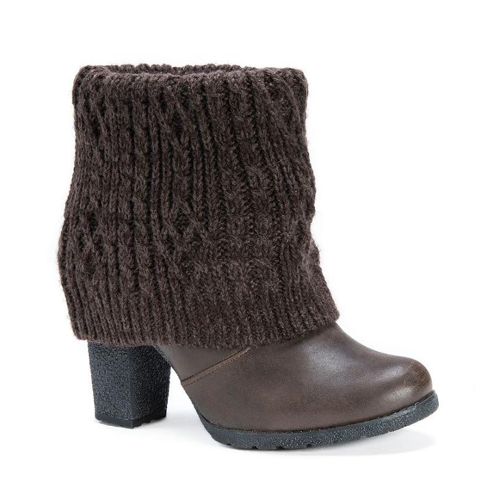 Muk Luks Chris Women's Water-resistant Ankle Boots, Girl's, Size: 10, Brown