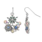 Snowflake Cluster Drop Earrings, Women's, Multicolor