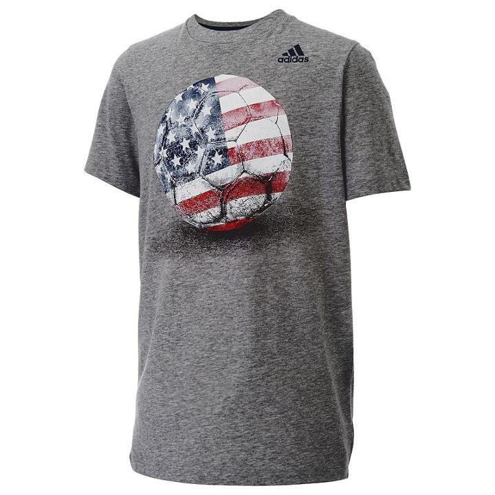 Boys 8-20 Adidas American Baseball Tee, Boy's, Size: Large, Dark Grey