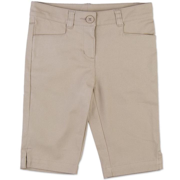 Girls 4-6x Chaps Twill School Uniform Skimmer Pants, Girl's, Size: 4, Med Beige