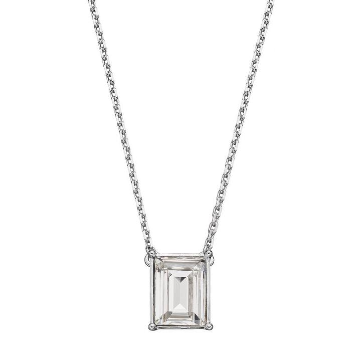 Simply Vera Vera Wang Necklace With Swarovski Crystals, Women's, White
