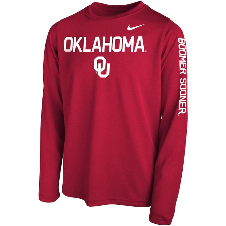 Boys 8-20 Nike Oklahoma Sooners Legend Core Tee, Size: S 8, Red