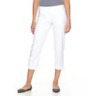 Women's Apt. 9&reg; Torie Modern Fit Capri Dress Pants, Size: 8, White