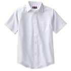 Boys 4-20 Chaps School Uniform Solid Oxford Button-down Shirt, Boy's, Size: 20, White