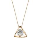 Lc Lauren Conrad Long Geometric Cage Pendant Necklace, Women's, Gold