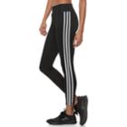 Women's Adidas 3 Stripe Long Leggings, Size: Medium, Black
