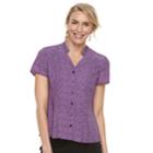 Women's Dana Buchman Trapunto Shirt, Size: Medium, Dark Pink