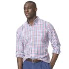 Big & Tall Chaps Classic-fit Patterned Button-down Shirt, Men's, Size: 4xb, Red