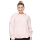 Juniors' Plus Size So&reg; Oversized Fleece Hoodie, Teens, Size: 2xl, Light Pink