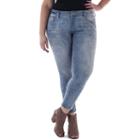 Juniors' Plus Size Amethyst Cutoff Ankle Skinny Jeans, Girl's, Size: 20 W, Dark Blue