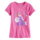 Girls 7-16 Hanazuki Good Vibes Sleepy Unicorn Graphic Tee, Size: Large, Brt Pink