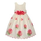Girls 7-16 American Princess Flower Waist & Embroidered Skirt Dress, Girl's, Size: 8, Med Pink