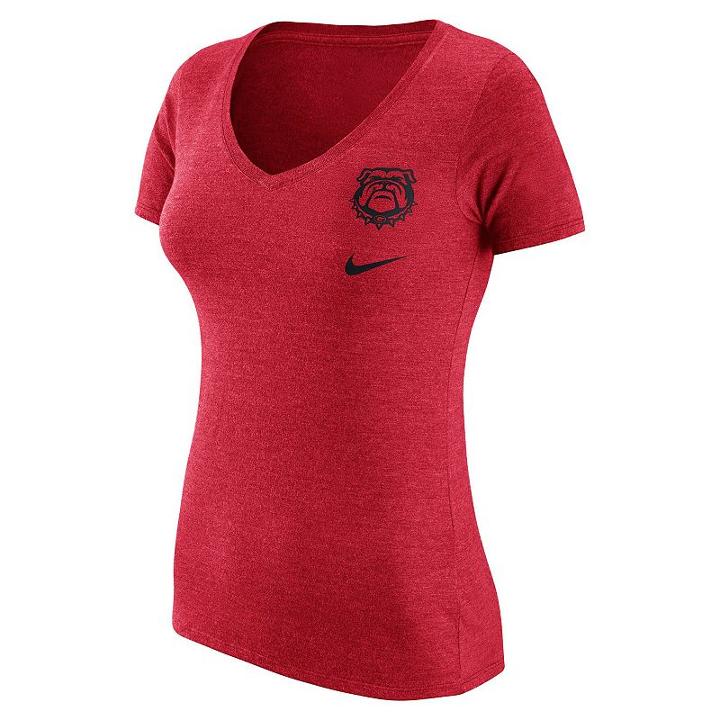 Women's Nike Georgia Bulldogs Flash Bomb Tee, Size: Xl, Red