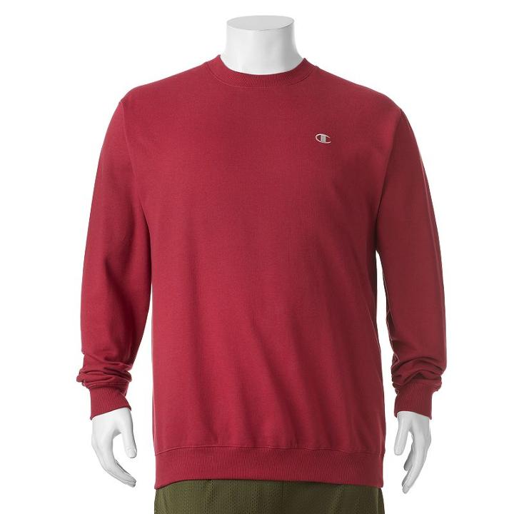 Big & Tall Champion Fleece Crewneck Sweatshirt, Men's, Size: 3xb, Dark Red