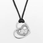 Insignia Collection Nascar Jeff Gordon Sterling Silver 24 Heart Pendant, Women's, Size: 20, Grey