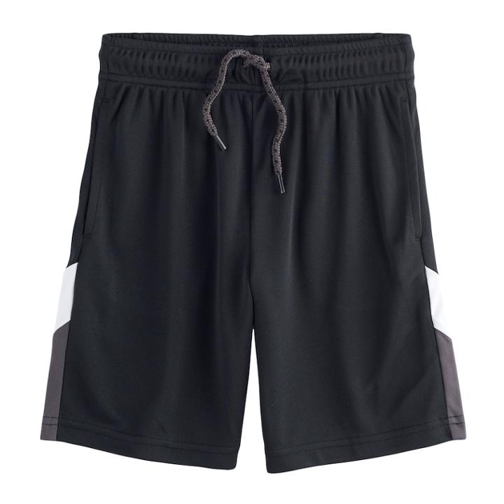 Boys 4-10 Jumping Beans&reg; Active Pieced Shorts, Size: 5, Black