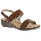 Soft Style By Hush Puppies Wela Women's Extra Wide-width Wedge Sandals, Size: 6.5 Xw, Med Brown