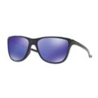 Oakley Reverie Oo9362 55mm Square Violet Iridium Mirror Sunglasses, Women's, Black