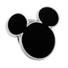 Disney's Mickey Mouse Head Silhouette Lapel Pin, Men's, Black
