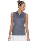 Women's Nike Dry Sleeveless Golf Polo, Size: Small, Grey (charcoal)
