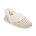 Women's Dearfoams Sweater Knit Slippers, Size: Medium, Beige Oth