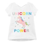 Girls 4-14 Carter's Unicorn Power Graphic Tee, Size: 10-12, White