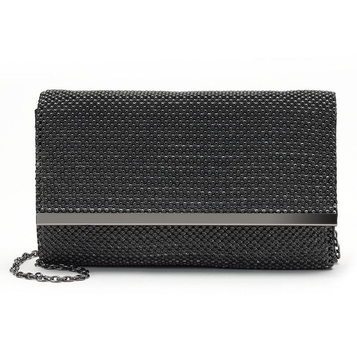 Lenore By La Regale Ball Mesh Crossbody Bag, Women's, Grey