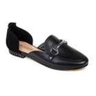 American Glamour By Badgley Mischka Allison Women's D'orsay Loafers, Size: Medium (8), Black