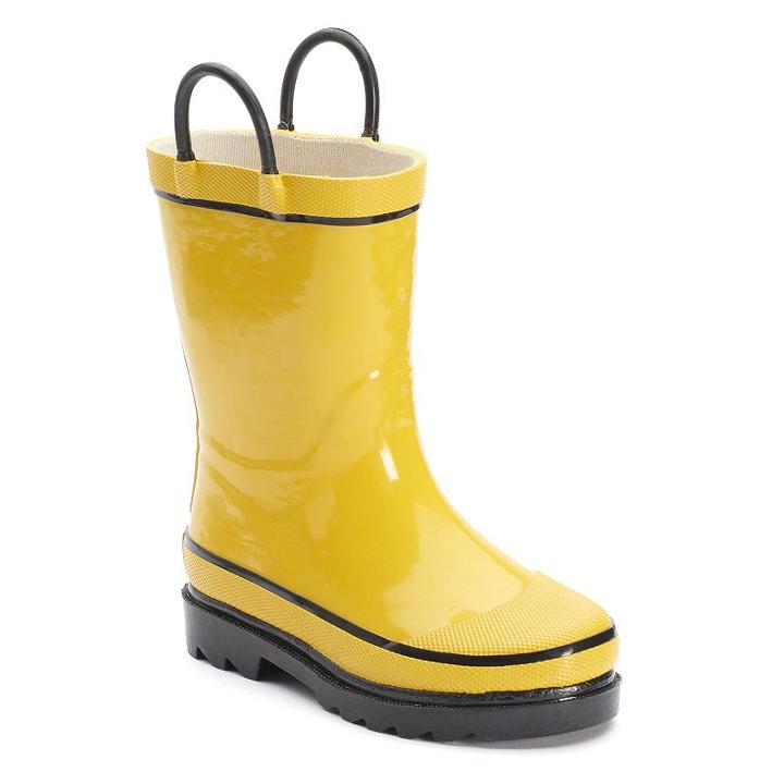 Western Chief Firechief 2 Boys' Waterproof Rain Boots, Kids Unisex, Size: 13, Med Yellow