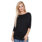 Women's White Mark Dolman Tunic, Size: Xl, Black