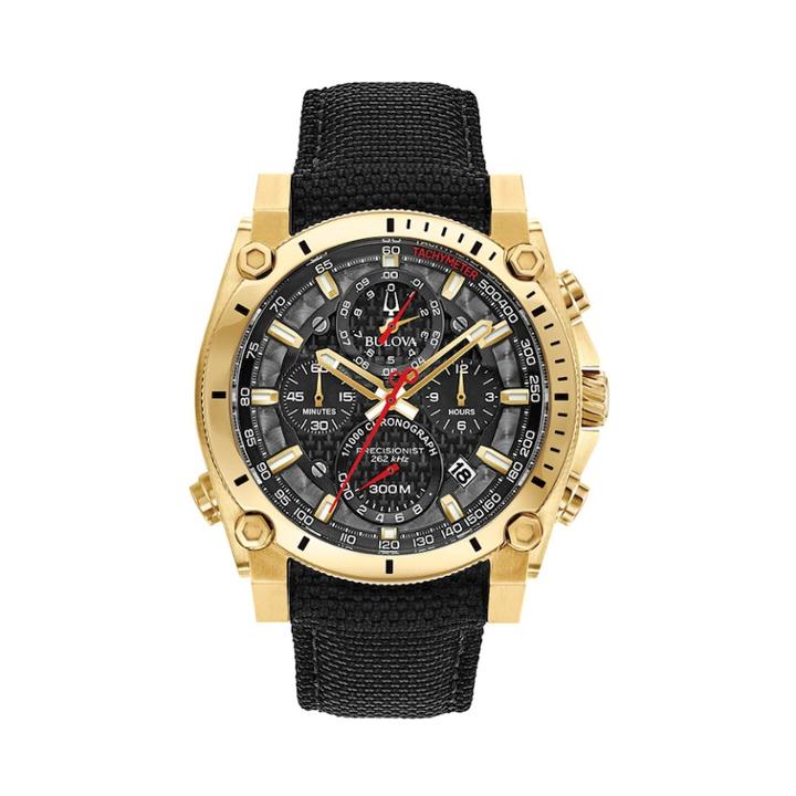 Bulova Men's Precisionist Sport Champlain Chronograph Watch - 97b178, Black