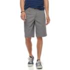 Men's Urban Pipeline&reg; Ultimate Twill Flat-front Shorts, Size: 35, Dark Grey