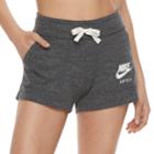 Women's Nike Gym Vintage Drawstring Shorts, Size: Large, Grey