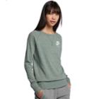 Women's Nike Gym Vintage Crew Top, Size: Small, Green