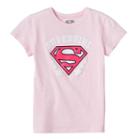 Girls 7-16 Dc Comics Super Girl Graphic Tee, Size: Medium, Pink