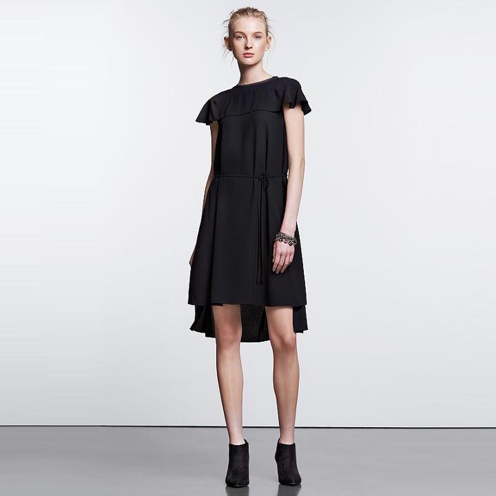 Women's Simply Vera Vera Wang Simply Noir Swing Dress, Size: Xl, Black