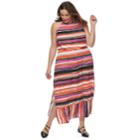 Plus Size Apt. 9&reg; Strappy Blouson Maxi Dress, Women's, Size: 2xl, Drk Orange