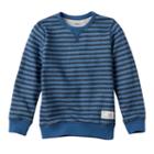 Boys 4-7x Sonoma Goods For Life&trade; French Terry Striped Crewneck Pullover, Boy's, Size: 7x, Blue