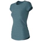 Women's New Balance Transform Perfect Short Sleeve Tee, Size: Medium, Grey