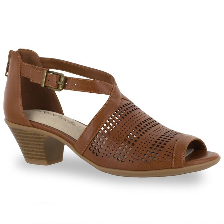Easy Street Anita Women's High Heels, Size: 10 Wide, Med Brown