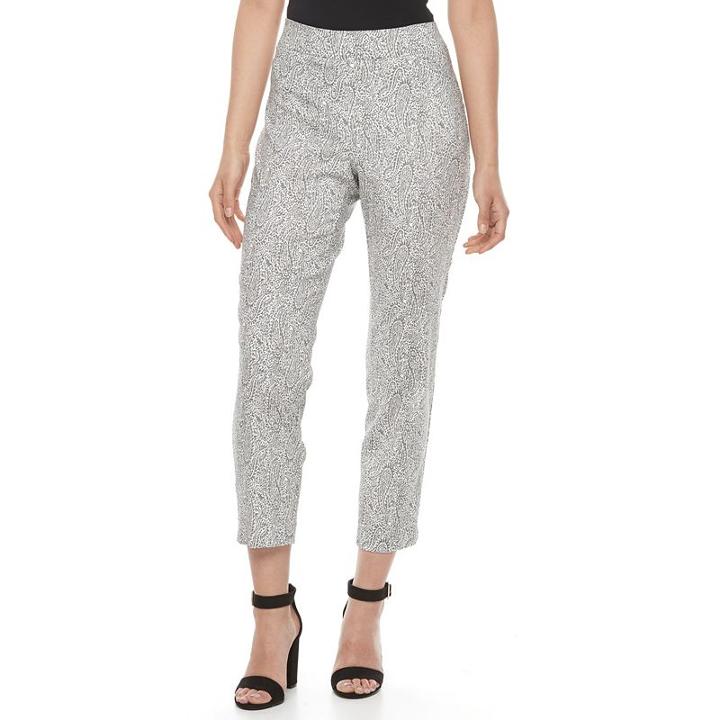 Women's Briggs Printed Pull-on Ankle Pants, Size: 18, Ovrfl Oth