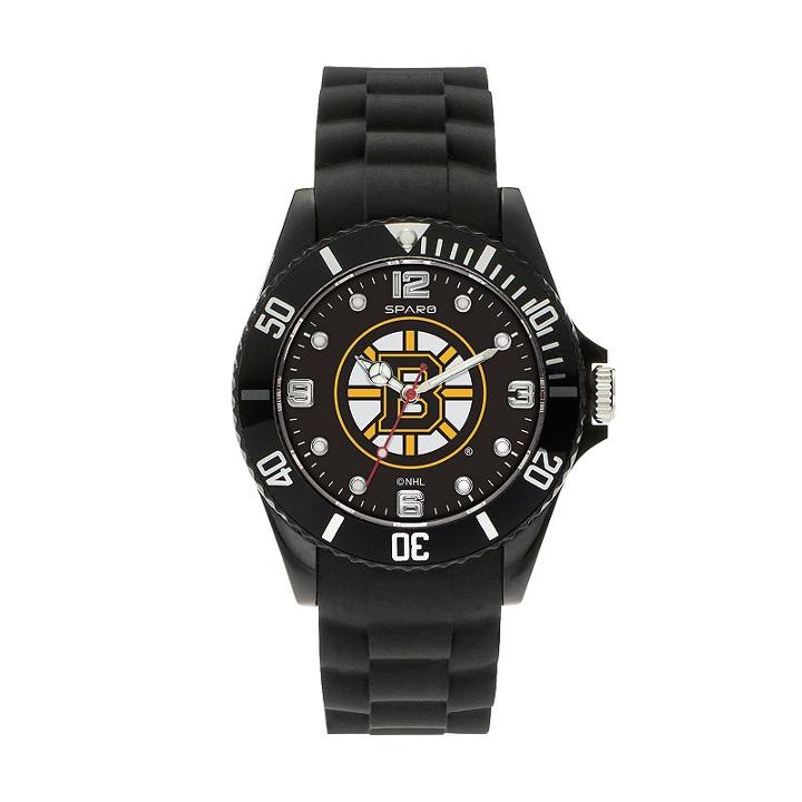 Sparo Men's Spirit Boston Bruins Watch, Black