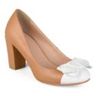 Journee Collection Tash Women's Bow High Heels, Size: 8, Med Brown