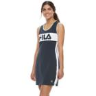 Women's Fila Sport&reg; Contrast Trim Graphic Dress, Size: Medium, Blue (navy)